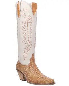 Dingo Women's Women'S High Lonesome Tall Western Boot Round Toe - Di600-Camel