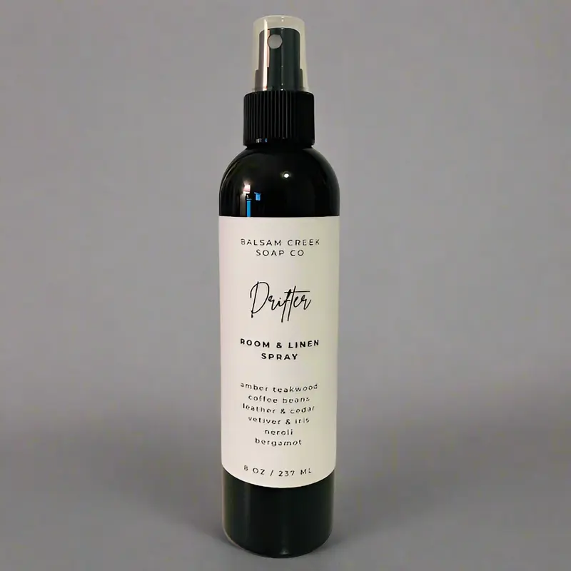 Balsam Creek Soap Co. Non-Toxic Room & Linen Spray 8 oz Strong Fragrance Aromatic Scented Spray Bottle Made in Virginia