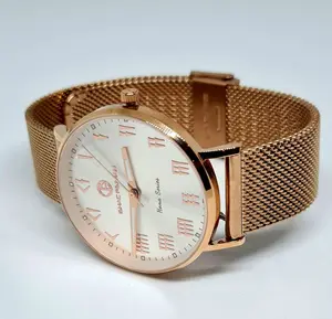 Persian Lady Elegance's 5 ATM All Stainless Steel Japan Quartz Watch (Rose Gold Case Silver Dial)