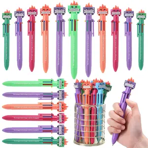 30pcs 6-in-1 Dumpster Fire Ballpoint Pens Bulk Funny Appreciation Gifts for Teacher Nurse Employee Multicolor Luminous Dumpster Fires Pens with Bookmark Set Office School Supplies Kit Gift for Coworker Staff Team Student End of School Year Back to School