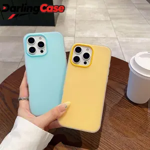 Darlingcase Skin-Feel Jelly Case for iPhone 17 Pro Max, Minimalist Dopamine Color 2-in-1 Shockproof Cover