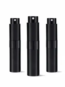 LMMAKE Compact 8ml Refillable Perfume Spray Bottle with Fine Mist Nozzle Portable Design for Travel Gym Sessions Aluminium Case Ideal for Fragrances and Makeup