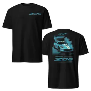 Blue C7 Corvette Z06 T Shirt, Corvette Owner Graphic Tee, American Sports Car Enthusiast Shirt, Automotive Streetwear Style Top, Gift For Men