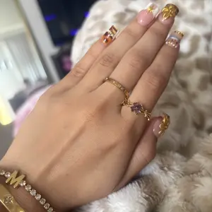 Fashion Stainless Steel Rose Love Ring, Unisex Square Zircon Jewelry, Couple Wedding Gift, Shiny 3 Sides Ring, Fashion Stackable Rings