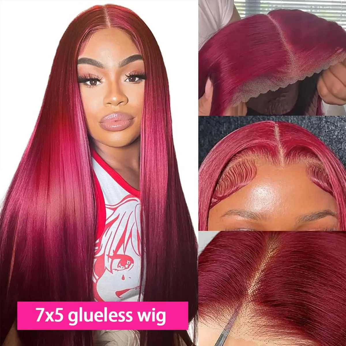 7x5 Glueless Straight