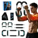 RENRUI Twister Arm Ergonomic Home Gym Strength Trainer - Unisex, Adjustable Band, 5 Resistance Levels (40-130 lbs), Anti-Slip Grip Handles, Carry Bag for Home Chest & Arm Workouts, Anti-Slip Handles
