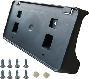 Front Bumper License Plate Frame Bracket Holder Compatible with 2004-2008  Ram 1500 2500 3500 W/Fastener Replace #55077158AE