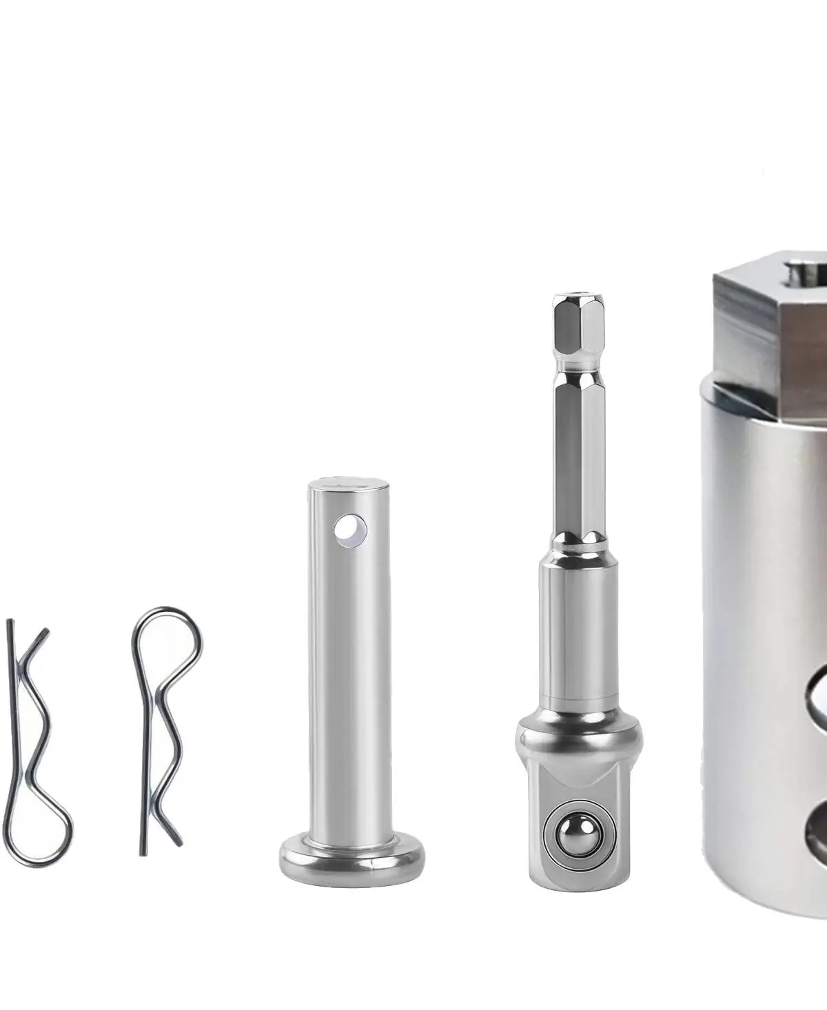GJANSH Trailer jack drill adapter, compatible with 1-inch drive shaft, Turbo, ez crank jack adapter tools and 1/2-inch socket drill bits,heavy-duty, suitable for RVs, construction,dump trailers (DIY, campervans),fathersdaygift