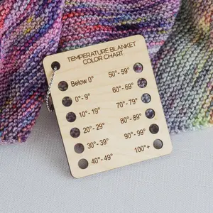 Temperature Blanket Color Chart - Pocket Size