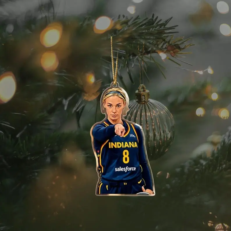 Sophie Cunningham Point Meme Acrylic Ornament, Basketball Funny Ornament, Funny Christmas Decor