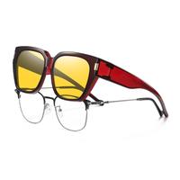 Clear Wine Frame Night Vision Lens