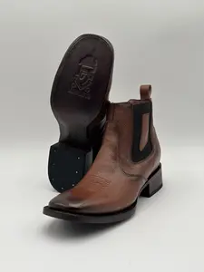 Botin- Liso Miel Bordado