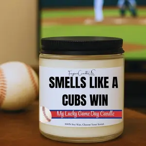 Smells Like A Cubs Win Candle, Valentines day gifts for Baseball fan – Lucky Game Day Candle | Chicago cubs gift, Sports themed Gamers gifts, Christmas Gifts for him, Fragrance, Birthday gifts for baseball fan, Gifts for him, husband, boyfriend