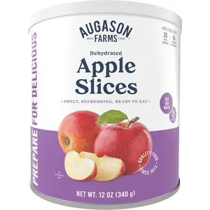 Augason Farms Dehydrated Apple Slices Can, Certified Gluten Free, Emergency Food Supply, Everyday Meals, 20 Servings