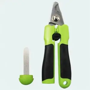 2-in-1 Grooming Pet Nail Clipper with Built-in Concealed Filer cat nail dog nail gentle massage pet nail Stainless Steel dog paw