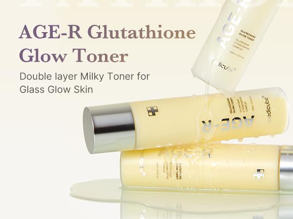 [medicube] Clear & Glow on a Budget SET | Glutathione Glow Milky Toner, Vita C Toner Pads, Vita C Capsule Cream, Kojic Acid Turmeric Gel Mask