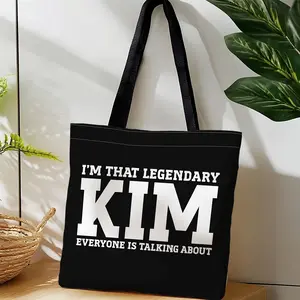 A shopping bag, portable shoulder and hand-carry canvas bag, suitable for travel, cosmetics, holiday storage, home decoration, gift giving, picnic gatherings and family gatherings, suitable for teenagers