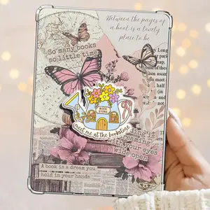 Tea Pots & Bookstore Dreams Where Stories Bloom - Floral Sips Grip Kindle Grip Book Lover Cute Kindle Accessories Phone Holder PopSocket Phone Grip Magnetic Pop Socket Phone Grip