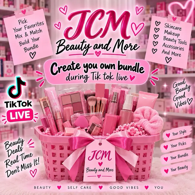 JCM Beauty- Créate Your Own Accesories and Beauty Bundle during Tik Tok Live