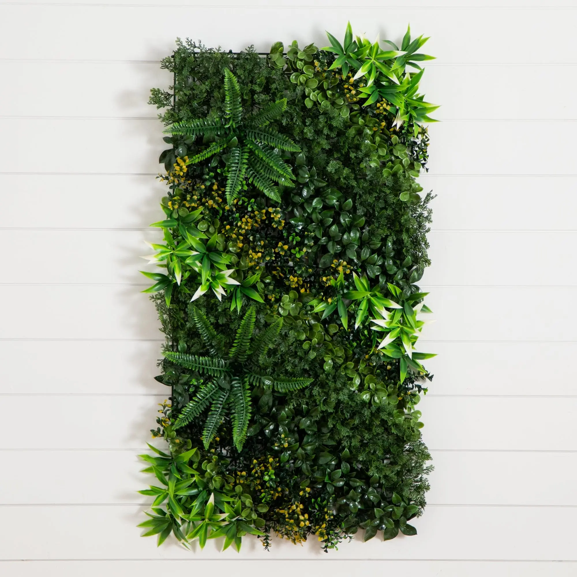 20-in x 40-in UV-Resistant Colorful Hawaiian Theme Artificial Grass Wall Panel Decor, Lifelike Fake Plant Artificial Lawn for Indoor-Outdoor Garden Accent, Easy-to-Install House Decoration for Renters with Foliage & Custom Look Fences
