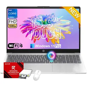 HP 15.6" Touchscreen Business Laptop Computer - Intel 10-Cores Processor, Intel i7-1355U, Up to 64GB RAM | Up to 4TB SSD, HDMI, Type-C, Windows 11 Pro & Accessoires