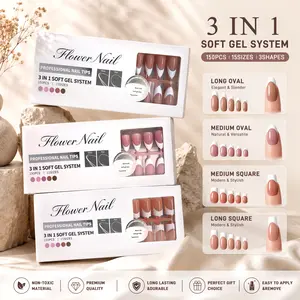 Minimal Micro French Wearable Nails Nude Base White Tips Easy To Apply For Women