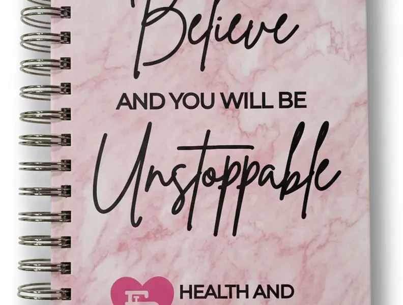 Health and Fitness Planner - Pink Marble Unstoppable | Flex It Pink