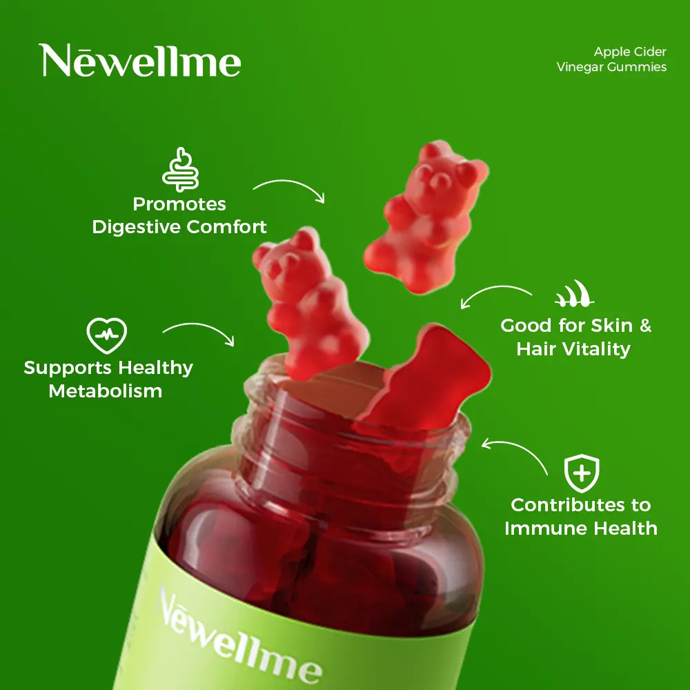 Apple cider vinegar gummies, promote gastrointestinal digestion, keep a good body, have a healthy body Edible Fitness