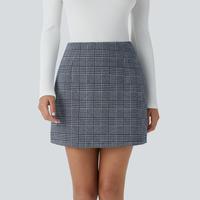 Navy Blue Houndstooth Plaid