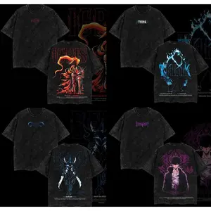 Limited Edition IGRIS, IRON, TANK, BERU, TUSK T-Shirt - Shadow Soldiers Sung Jin-Woo Solo Leveling T-Shirt Anime Double Printed Oversize Lightweight Acid Washed Graphic Tee Gift For Anime Fan