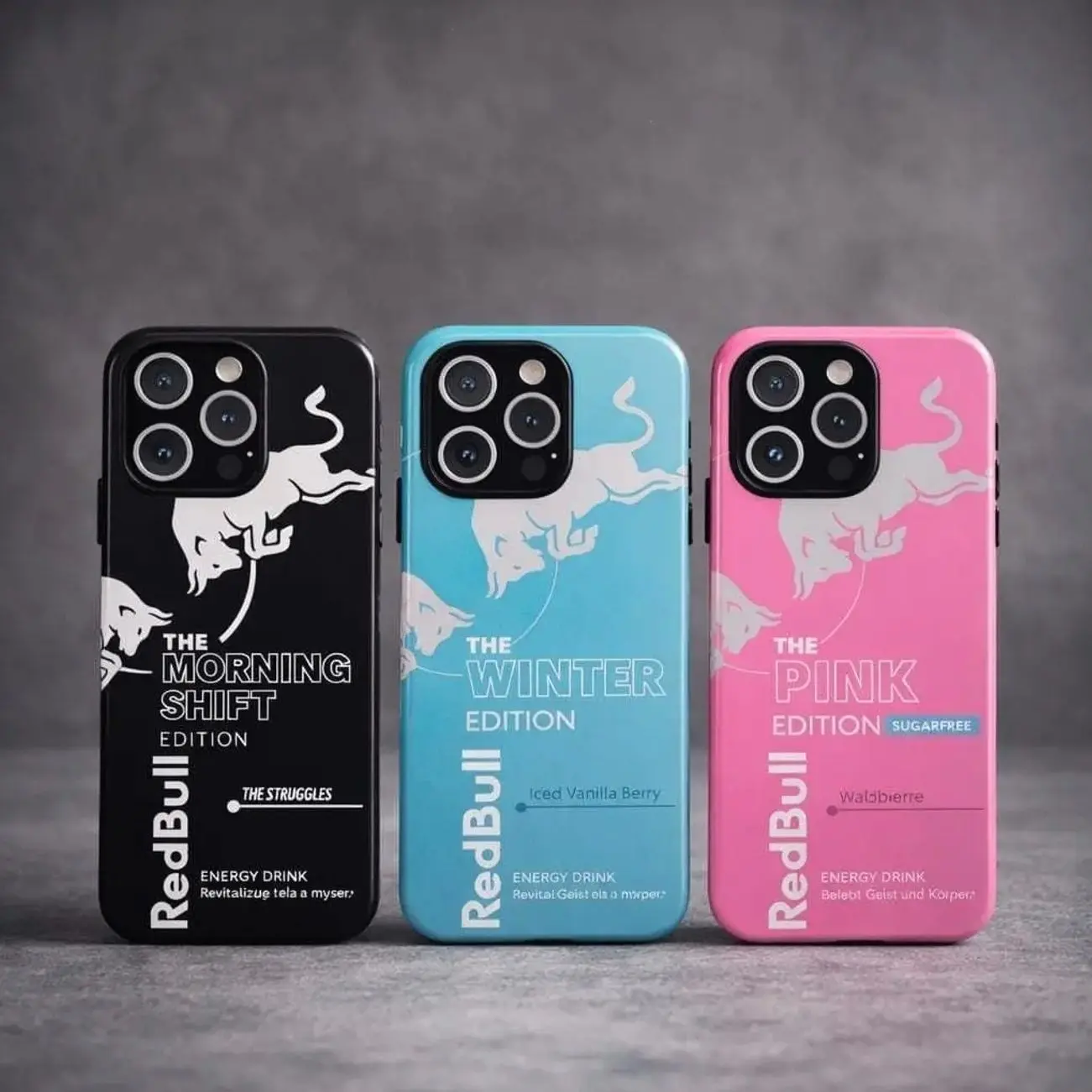 Red Bull Green Edition Phone Case, iPhone 17 16 15 14 13 12 11 X 8 7 Pro Max/Pro/Mini, SAMSUNG GALAXY 21 S22 S23 S24 25 ULTRA PLUS Shockproof Anti-Drop Protective Cases