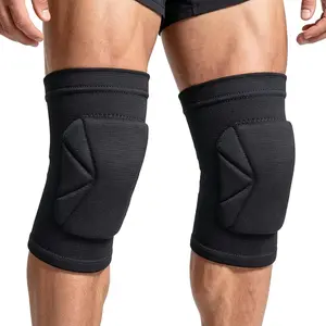 Volleyball Knee Pads, Skating Men & Kneepads for Dance, Yoga, Basketball, Softball, Football, Soccer - Anti-Slip Work Knee Sleeves with Thick Foam Pad for Wrestling,, Running for Adult, Black M