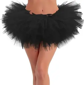 Tutus for Women Adult Tutu Skirts for Women 5 Layers Tulle Skirt Halloween Tutu Womens Tutu Skirt 80s Costumes for Women