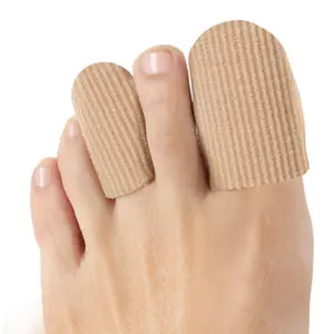 10Pack Toe Caps Closed Toe Surface Fabric Sleeve Protectors with Gel Lining, Prevent Pain Relief for Corns, Blisters and Ingrown Toenails (Size Large + Size Medium) Bedroom Shoe