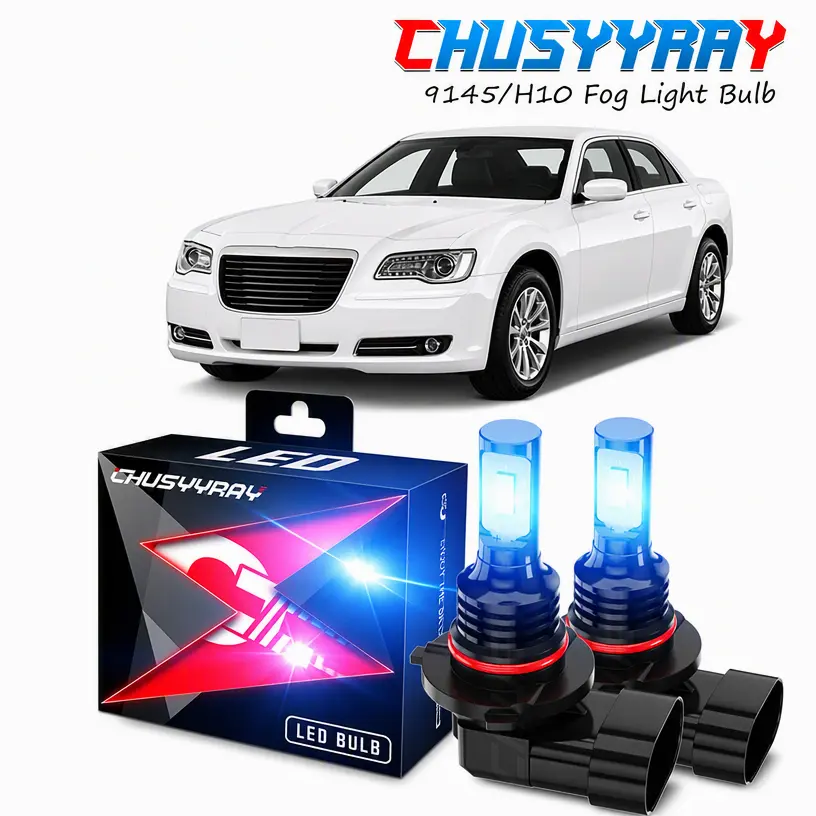 For Chrysler 300 2011 2012 2013 2014 -9012 Bule 8000K LED Headlight Bulbs Hi/Lo