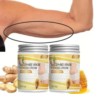 Hot Sweat Cream 100g – Warming & Moisturizing Body Cream with Hyaluronic Acid & Ginger Extract, Non-Greasy, for Arms, Thighs & Belly