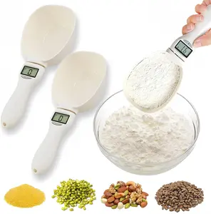 2PCS Digital Measuring Spoon Scale, Accurate Electronic Measuring Spoon with Conversion, Household Digital Measure Cup Scale with LED Display, Kitchen Food Scale Scoop for Weighing Baking Cooking