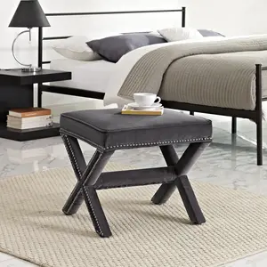 Modway Rivet Bench in Gray