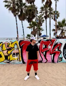 KURUPT $AINTS SWEAT SHORTS - RED