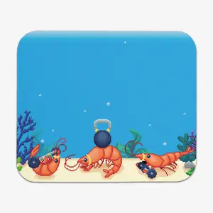 Pixel Jumbo Shrimp Training Mousepad
