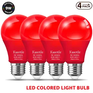 Kasotile Party LED Bulb, 60w Equivalent, 9w Energy Efficient, E26/e27 Base, Long Life 10,000 Hours, Halloween, Christmas, Party Decor