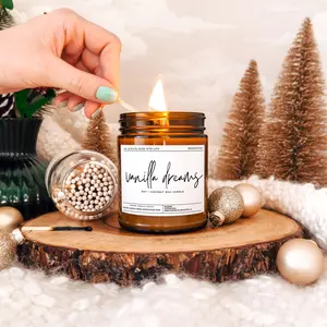 Scented Handmade Candles, Soy Coconut Blend Wax, Wood Wick Candle, Gift Ideas, Vegan Candle, Host Gift, Gifts For The Home