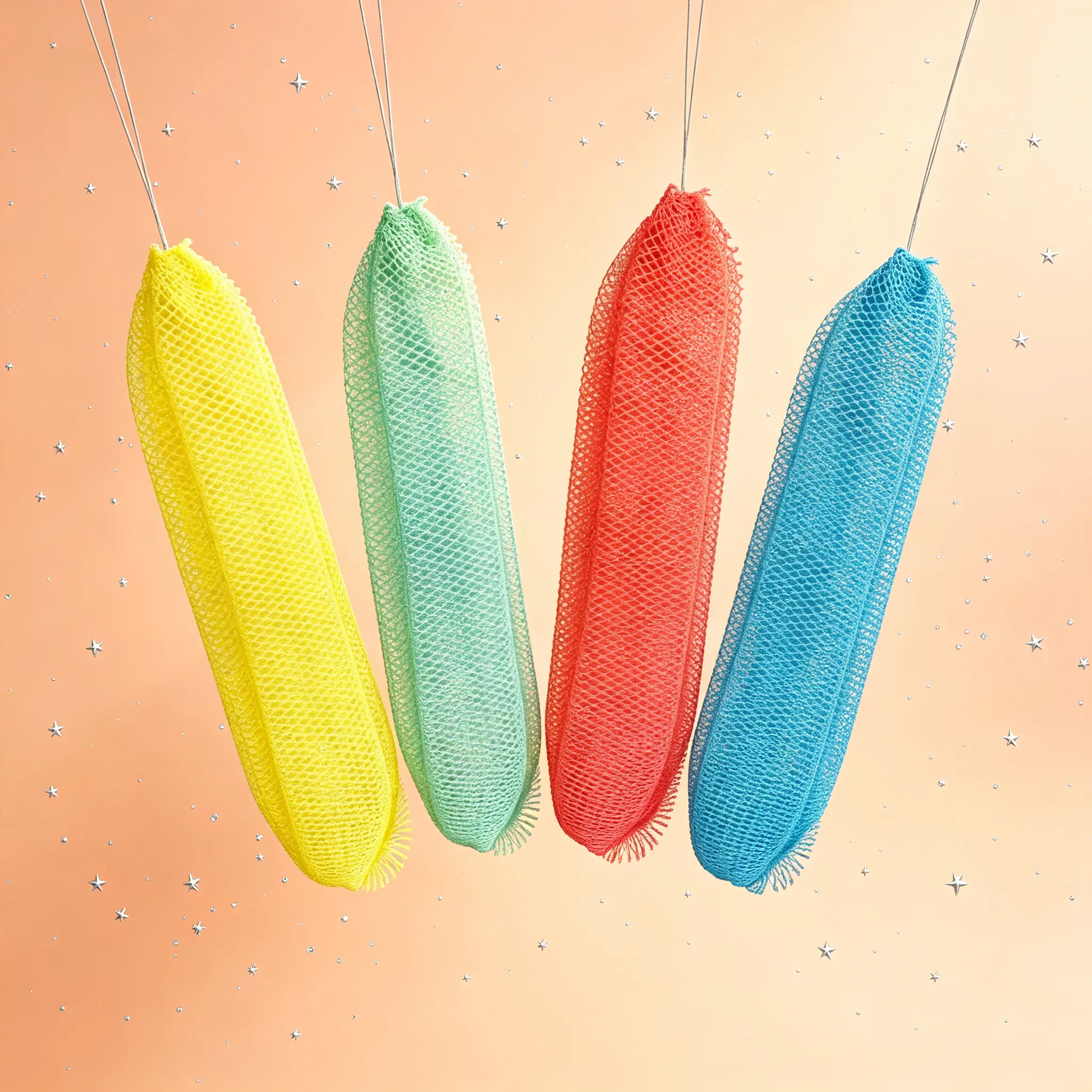 No Rinse Friendly African Net Sponge Bath Scrubber, Soft Elastic Exfoliating Net Bath Cloth, Deep Skin Cleansing Body Sponge, Multi-use Shower Scrub Tool Specially Designed For Men And Women’s Daily Shower And Long-term Full Body Skin Maintenance