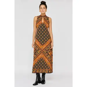 Sydney Midi Dress in Saffron