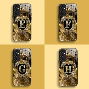 Suitable for [Galaxy A15] New high-end letter glass mobile phone case New business simple metal paint electroplated glass mobile phone case Affordable price Anti-drop and anti-fingerprint 995