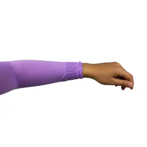 Frill Edge Stretchy Sleeve Extender - Lavender Frill Edge Stretchy Sleeve Extender - Lavender