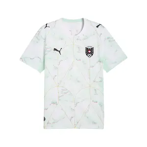 PUMA Mens Austria Away Crew Neck Short Sleeve Replica Jersey Casual - White