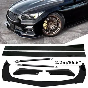 Front Bumper Lip Spoiler Splitter Car Body Rear For Infiniti Q50 G37 G35 QX80
