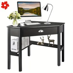 New Costway Triangle Computer Desk   Desk Laptop Office storage and desktop accessories