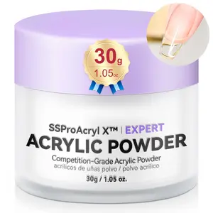 Ultra-Smooth Clear Acrylic Powder: Keratin Professional Acrylic Nail Powder 2024 Ultra Sculpture Tech for Acrylic Nail Extension Carving 3D Nail Art Nail Tech Salon Studio Manicure